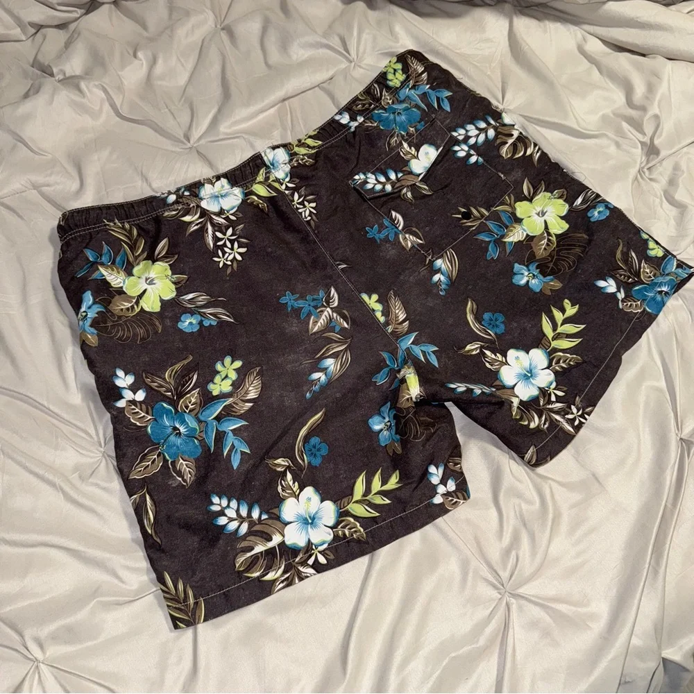 Tommy‎ Bahama Men’s XL Big & Tall Floral Hawaiian Swim Trunks Beach Shorts